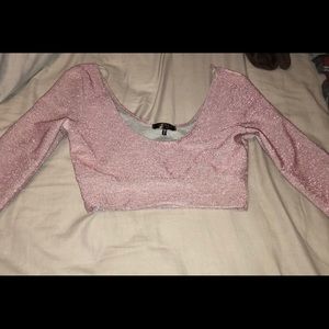 Glitter crop top